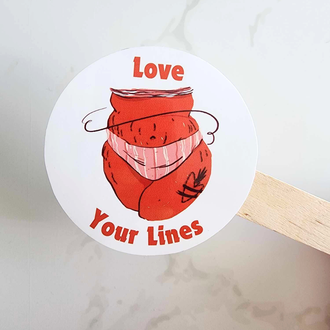 Love Your Lines Vinyl Sticker Decal