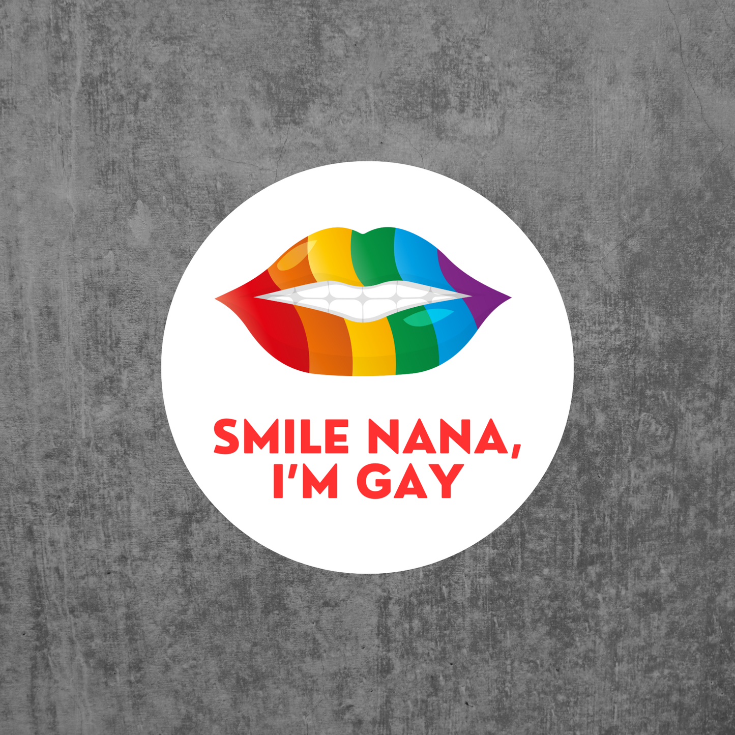 Smile Nana Vinyl Sticker Decal