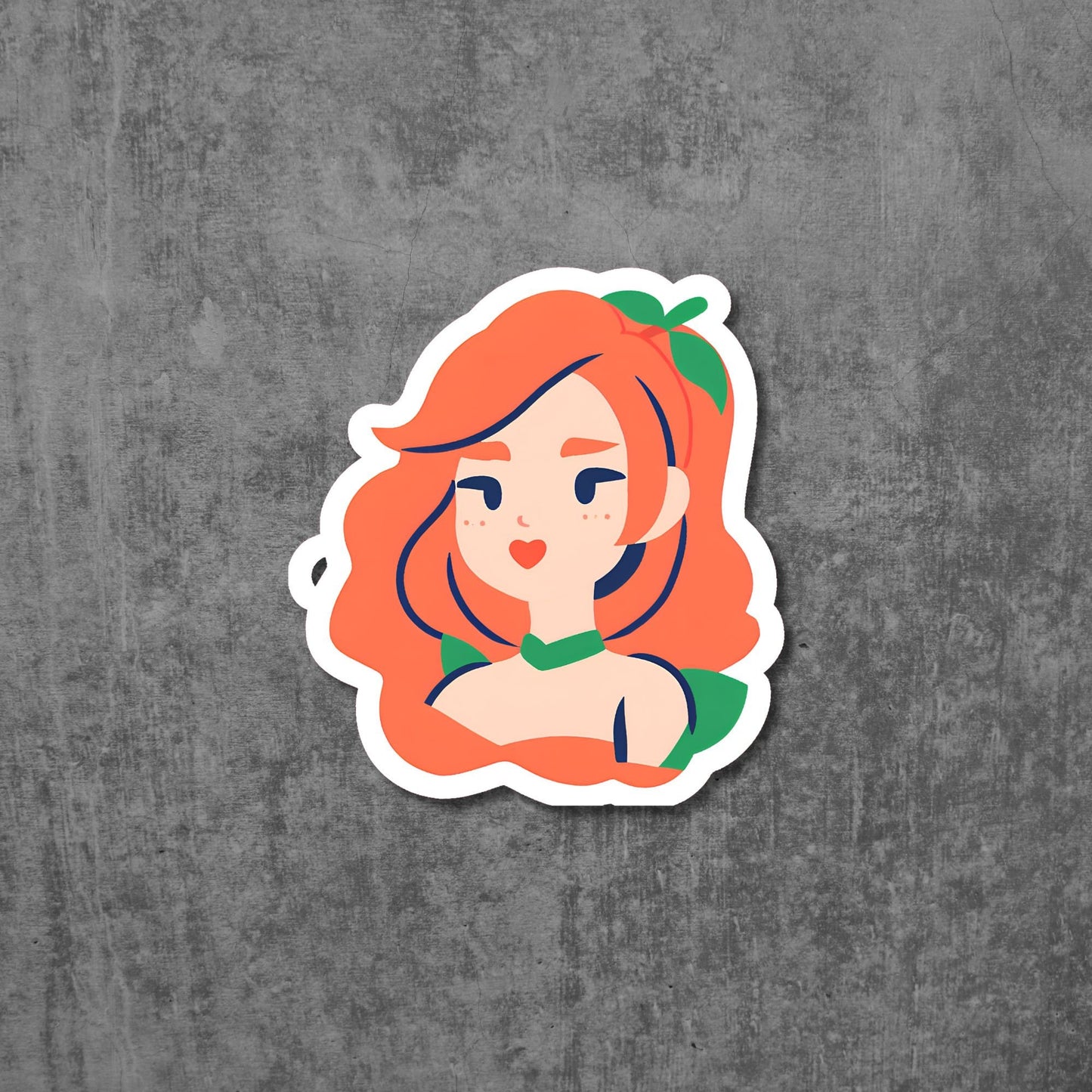 Peach Beauty Vinyl Sticker Decal