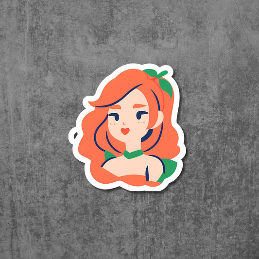 Peach Beauty Vinyl Sticker Decal